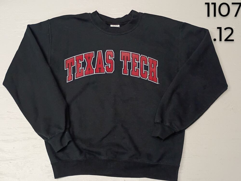 Texas Tech Raiders (Small) Vintage Black Crewneck Sweatshirt